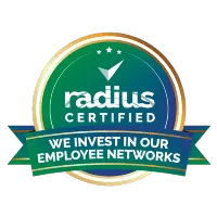 Radius certified logo